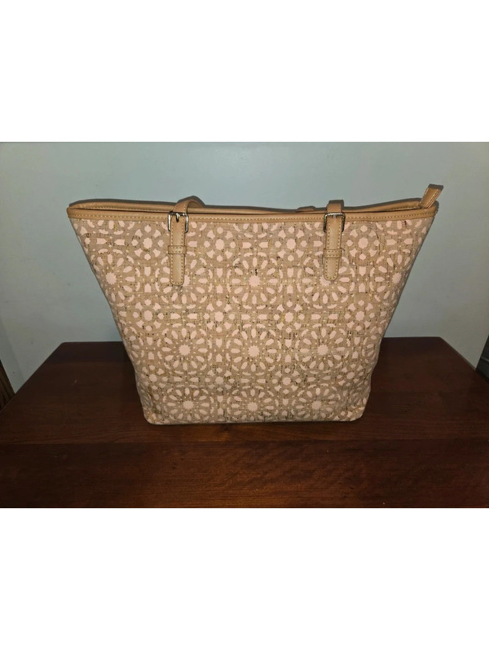 Miztique Extra Large Laser Cut Boho Cork Tote